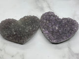 Amethyst Druzy Heart