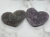 Amethyst Druzy Heart