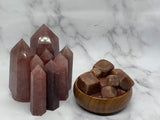 Strawberry Quartz Cubes