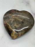 Black Moonstone Heart