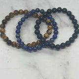 The Heavily Protected Stack (Tiger's Eye, Black Obsidian & Lapis Luzuli)