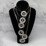 Zodiac Bling Necklace (White Gold)