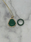 Green Jade Mini Bundle (Necklace & Ring)